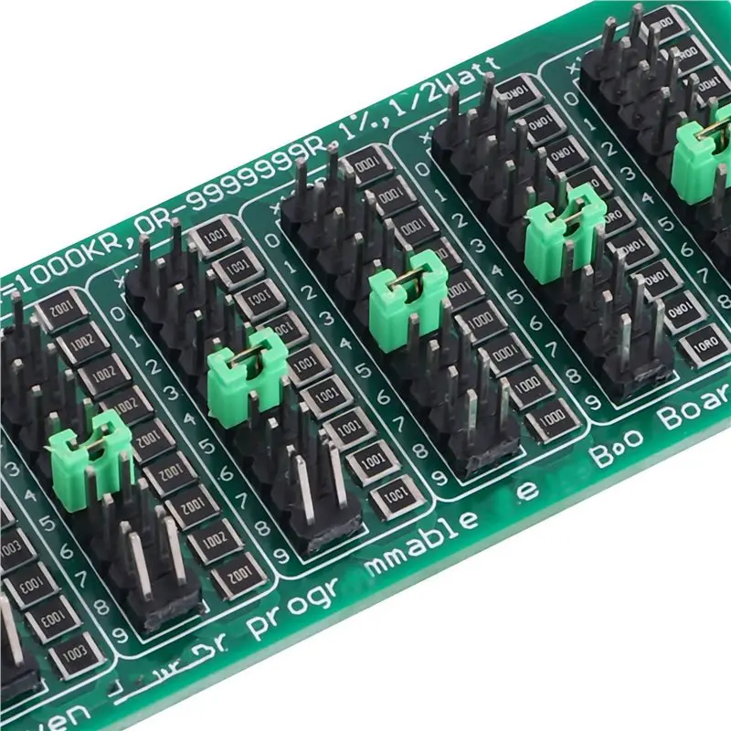T31C-5X 7 Decade 1R - 9999999R Programmable SMD Resistor Slide Resistor Board Step Accuracy 1R 1% 1/2 Watt Module 200V