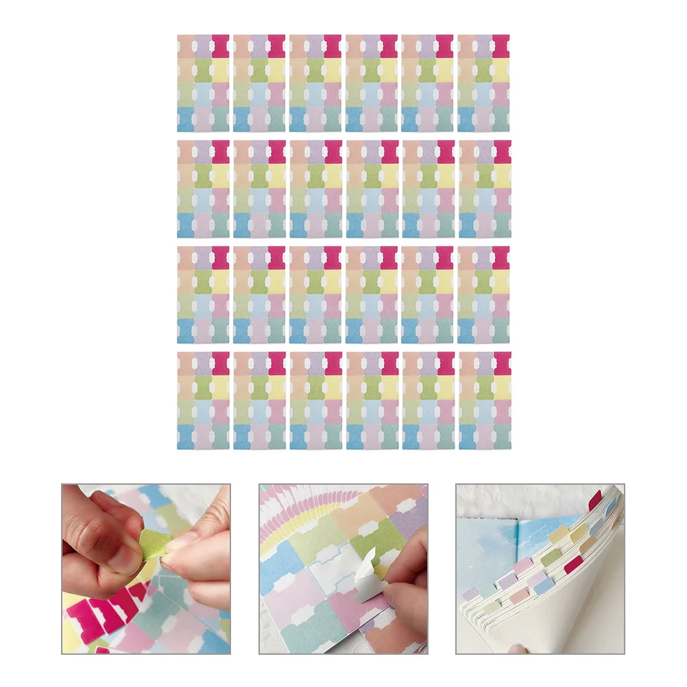 

Portable Book Flags Adhesive Index Page Markers For Study Work School Notes Folder Labels Divider Tabs