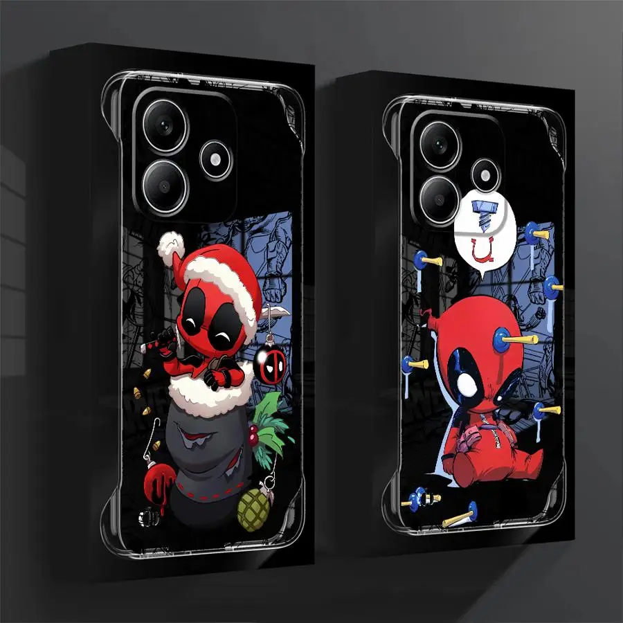 Cute Marvel Deadpool Phone Case for Redmi Note 14ProPlus5G 14 13ProPlus 13 Pro 10Pro4G 12Pro5G Luxury Coque