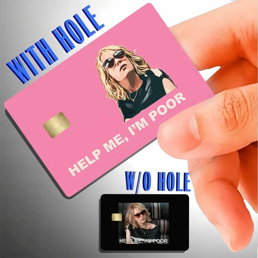 Help Me I M Poor Credit Card Skin Stickers For Bank Card Bus Metro Card Sticker Waterproof