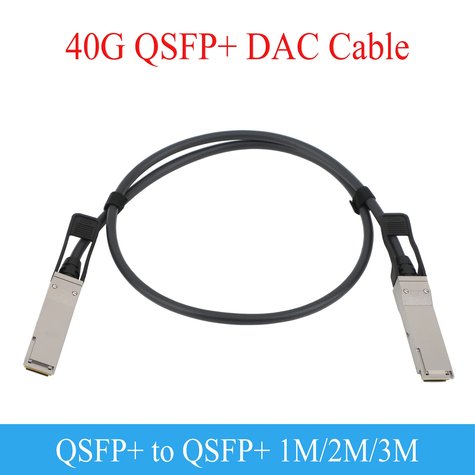 

1 шт., 40G QSFP + ЦАП, медный кабель, 1 м/2 м/3 м, высокая скорость ​ ​ Оптоволоконный кабель для коммутатора Cisco Mikrotik Ethernet