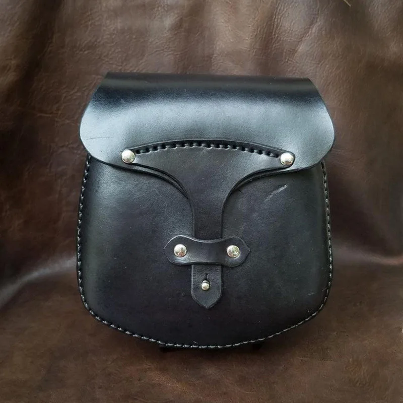 Vintage Medieval Pouch Bag Outdoors Belt Leather Saddle Wallet Steampunk New Pirate Costume Antique Gear Cosplay Accessory