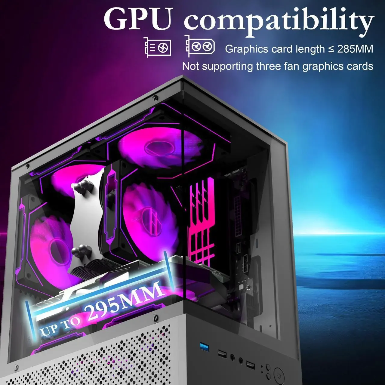 Micro ATX Case, MATX PC Case w - Pc Gaming Dell ulasan dan harga