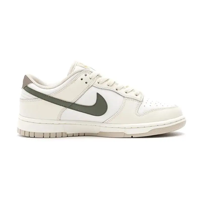 【Customize】Nike Dunk Skateboarding Shoes Women's Low-top Beige/green Sneakers shoes DX5930-001