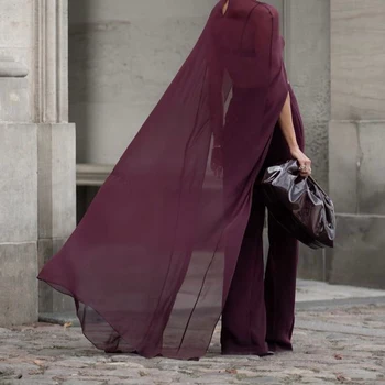 Chiffon Cape for Women Vintage Sheer Mesh Shawl Wraps Asymmetrical Flowy Capelets for Evening Dress Crop Cover Up Poncho Tops