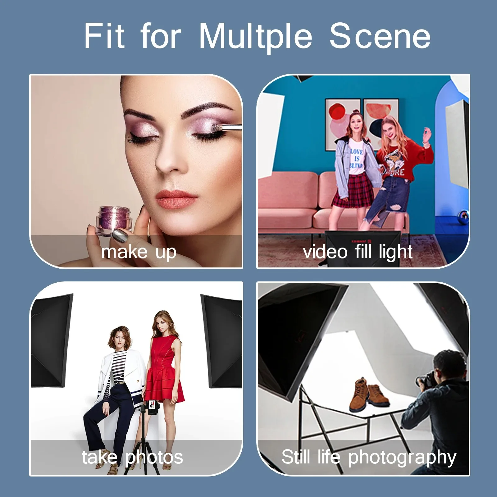 Professional Photography Softbox Lighting Soft Box with Tripod E27 Photographic Bulb Continuous Light System for Photo Studio view 6