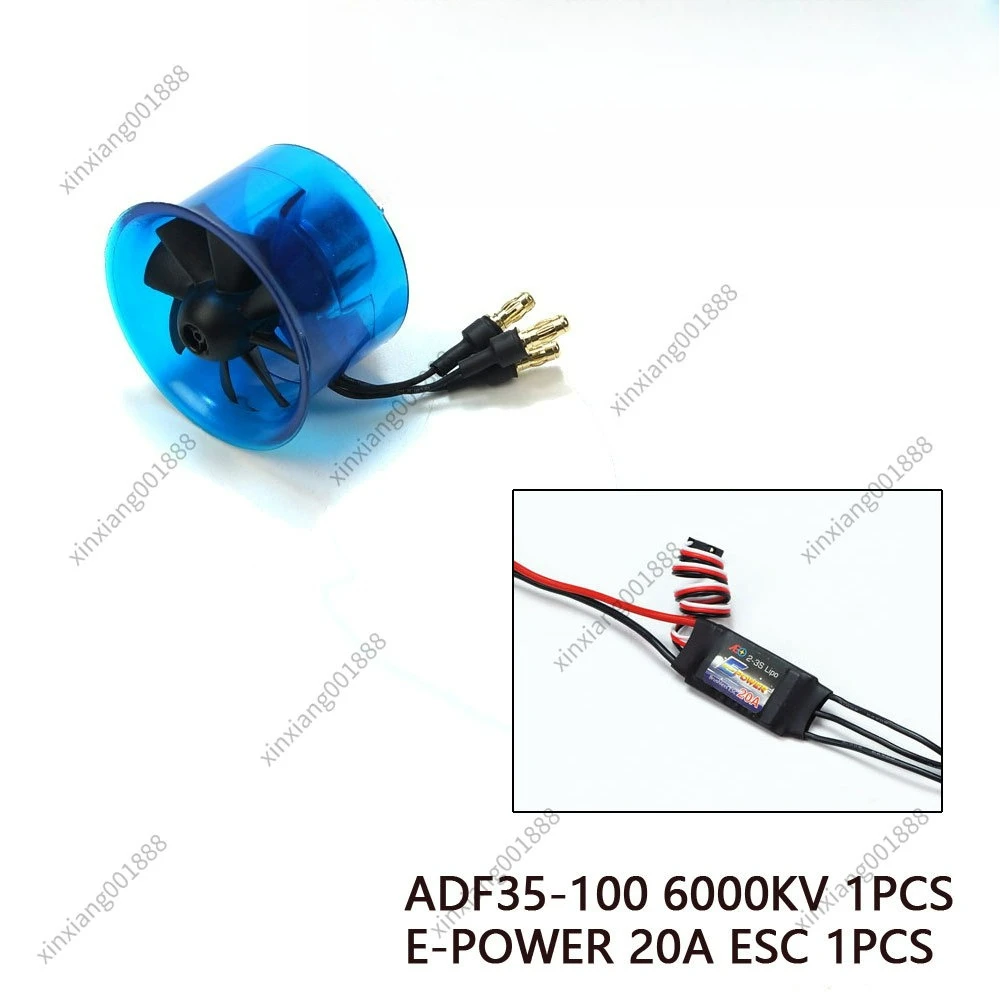 For 35mm 8 Blades EDF Ducted Fan Power System Plus Brushless Outrunner Motor RC Jet Airplane Model Parts