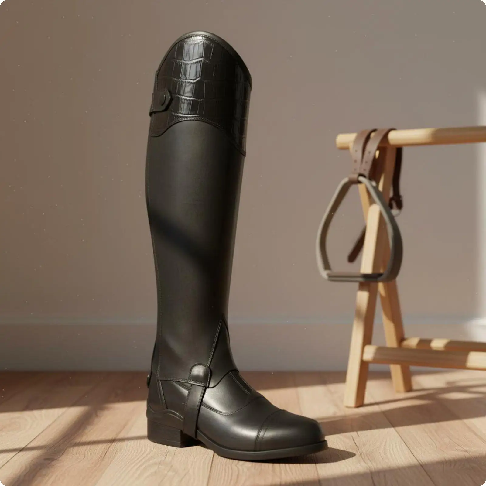 Leather Half Chaps Comfortable Equestrian Half Chaps Safeguarding