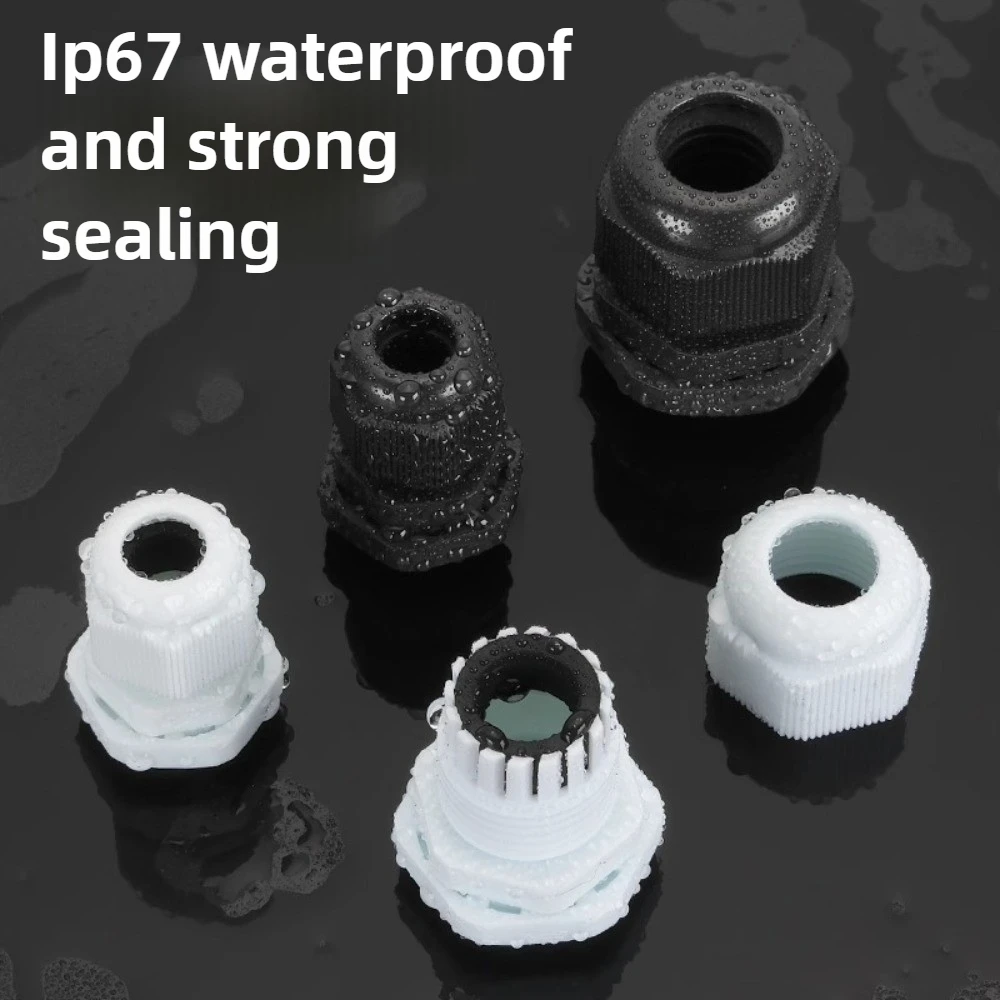 

Sweideer connection fixing head nylon gland cable waterproof joint plastic gland PG7 thread M12