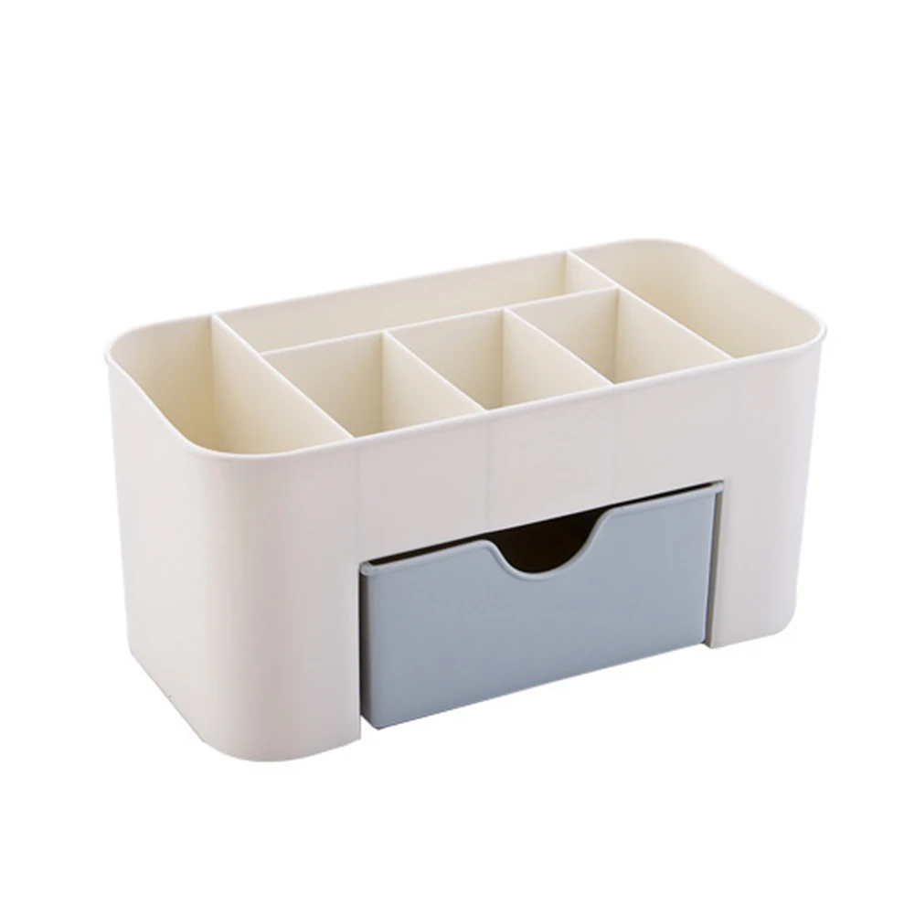 Lightweight Plastic Storage Box Drawer Style Design Organize Jewelry Cosmetics on Office Desktop Dressing Table