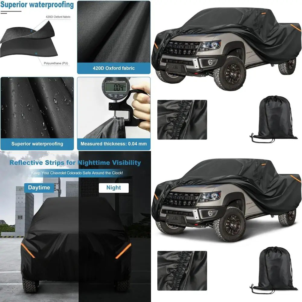 

Универсальный чехол для грузовика повышенной прочности - усиленный, с полиуретановым покрытием, водонепроницаемый, из ткани Оксфорд 420D, всепогодная защита, дышащий.