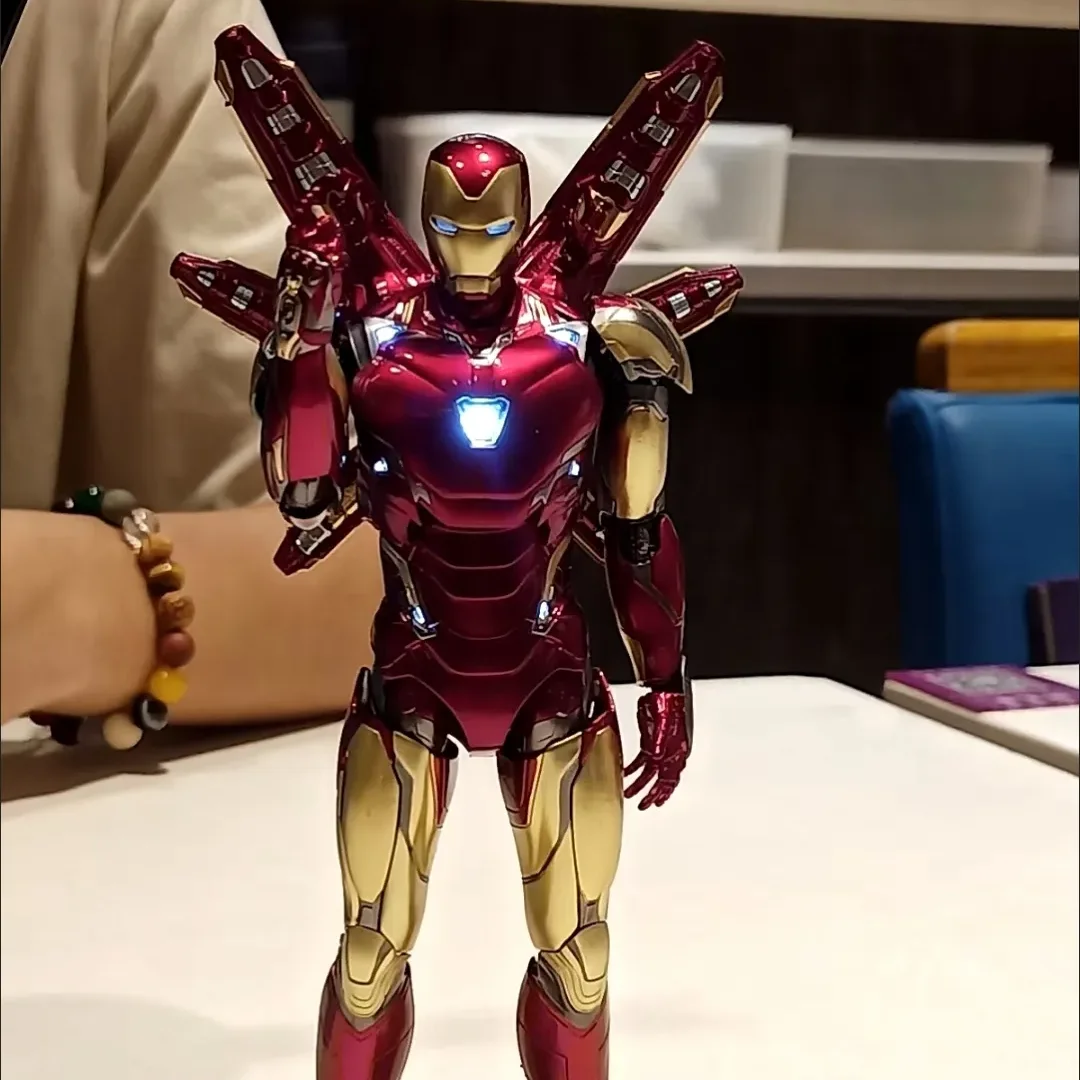 

1/12 Avengers Mk85 Iron Man Alloy Figurine Model Joint Movable Exquisite Desktop Ornament, Preferred Gift