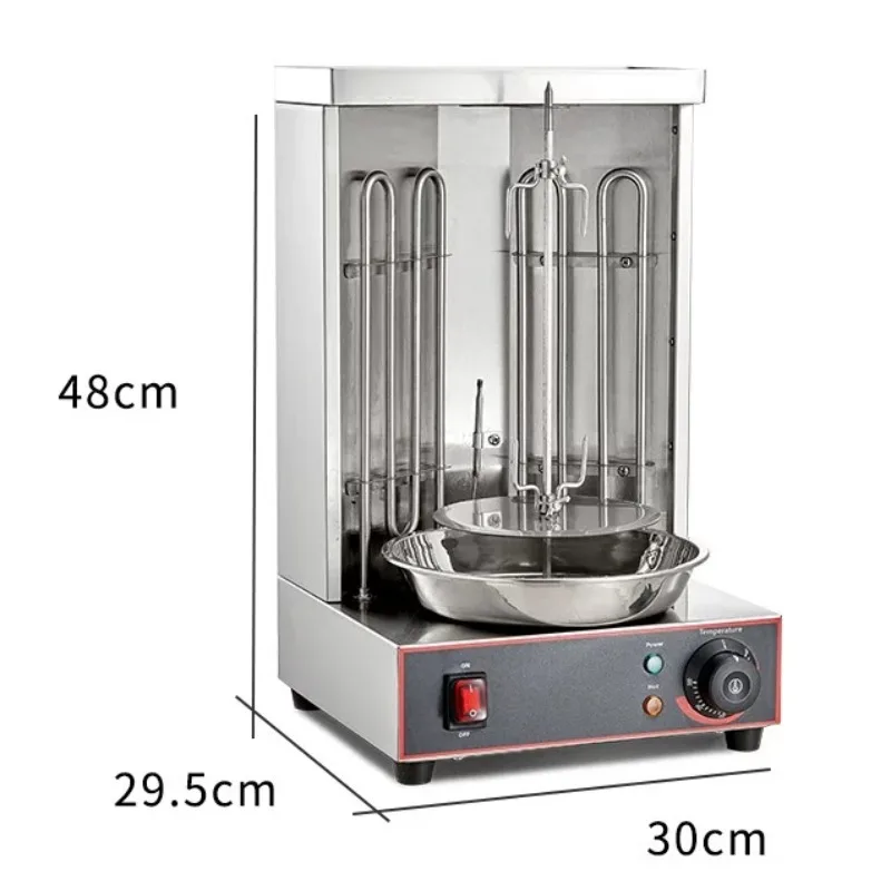 Electric Mini Doner Kebab Machine Rotating Vertical Grill For Turkish Shawarma Middle East Home Restaurant Meat Roaster
