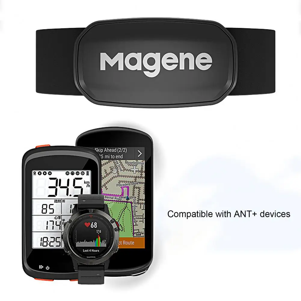 Magene H303 Heart Rate Sensor  ANT Upgrade H64 HR Monitor With Chest Strap Dual Mode Computer Bike Sports Band Belt New