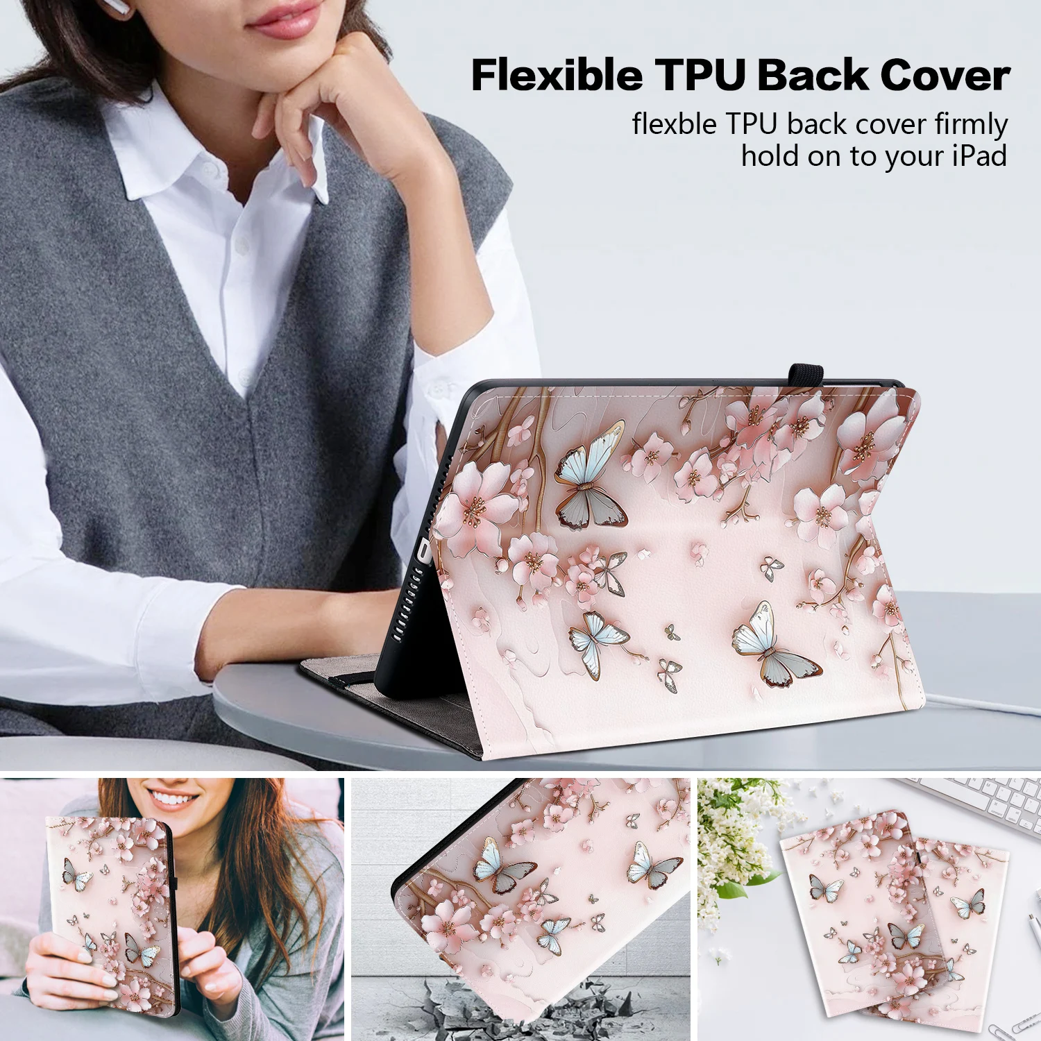 Tablet Case For iPad Air 11 13 2025-26 iPad 5th 6th 7th 8th Gen iPad 10.9 2022 11th 2025 Pro 11 2024 Mini 8 6 Leaher Flip Cover