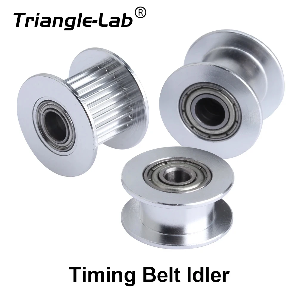 Trianglelab Synchronous Timing Belt Idler 20 Teeth Bore 3/4/5mm with Bearing for Timing belt Width 6MM 10MM 3D Printer