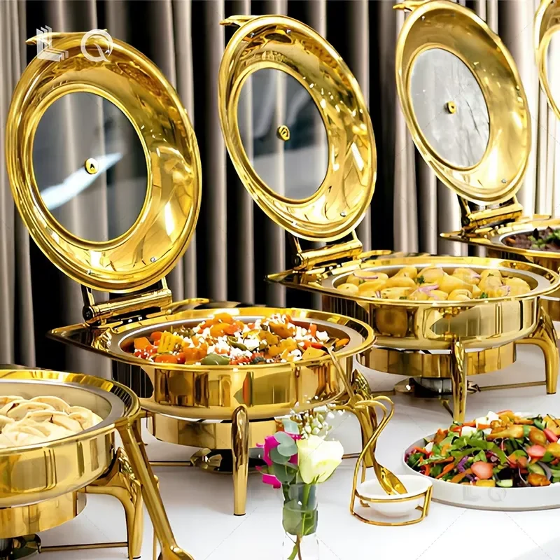 Catering Kitchenware Set Hot Pot Chafer Dishes Buffet Set Chafing Dishes Buffet Stove Food Buffet Display Warmer
