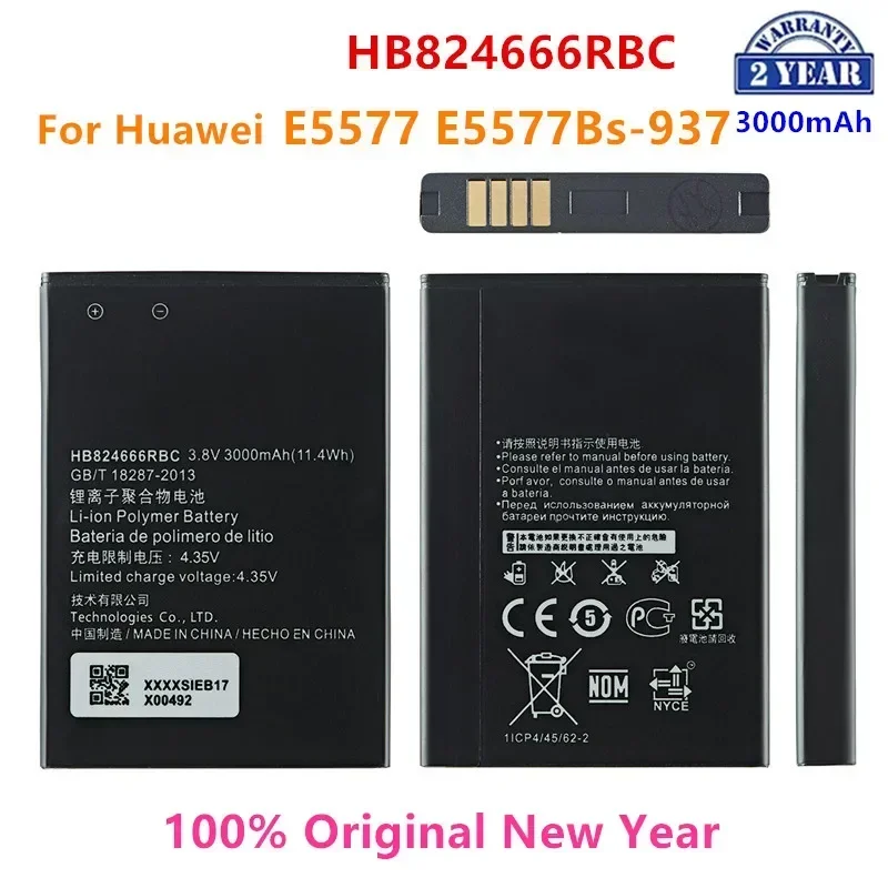 Оригинальный аккумулятор HB824666RBC 3000 мАч для Huawei E5577 E5577Bs-937 мобильный телефон HB824666RBC