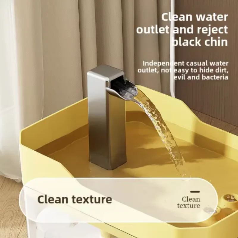 a USB Cat Water Fountain with Auto Filter Transparent Anti-Dry Burning Recirculating Dispenser Includes Pump for Cats