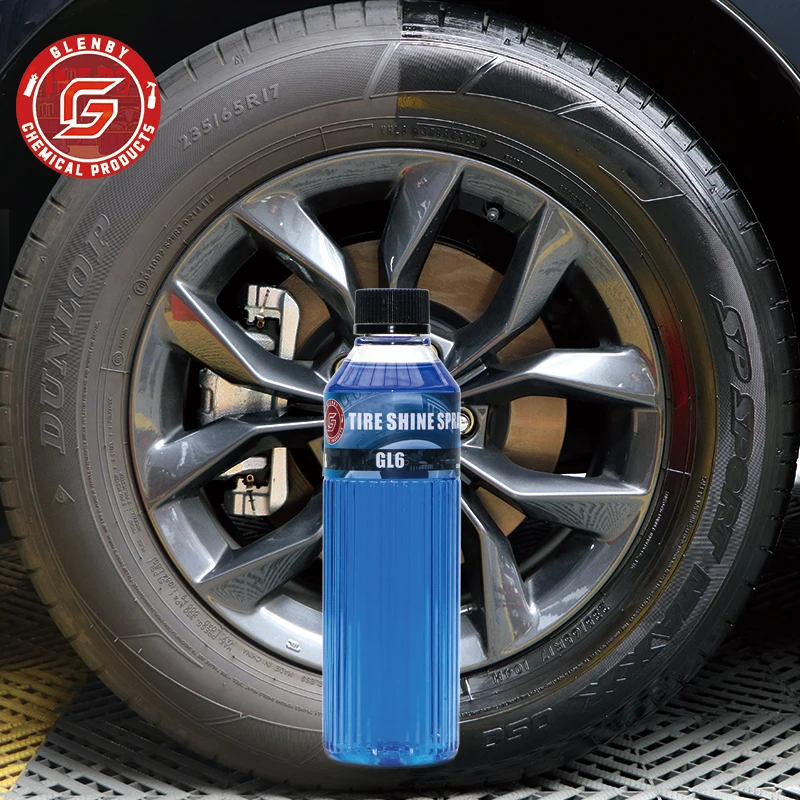 Black Wet Look Tire Shine Dressing -Automotive Clear Coat Tire Dressing for Glossy Wet Tire Look, Vinyl & Plastic, with UV