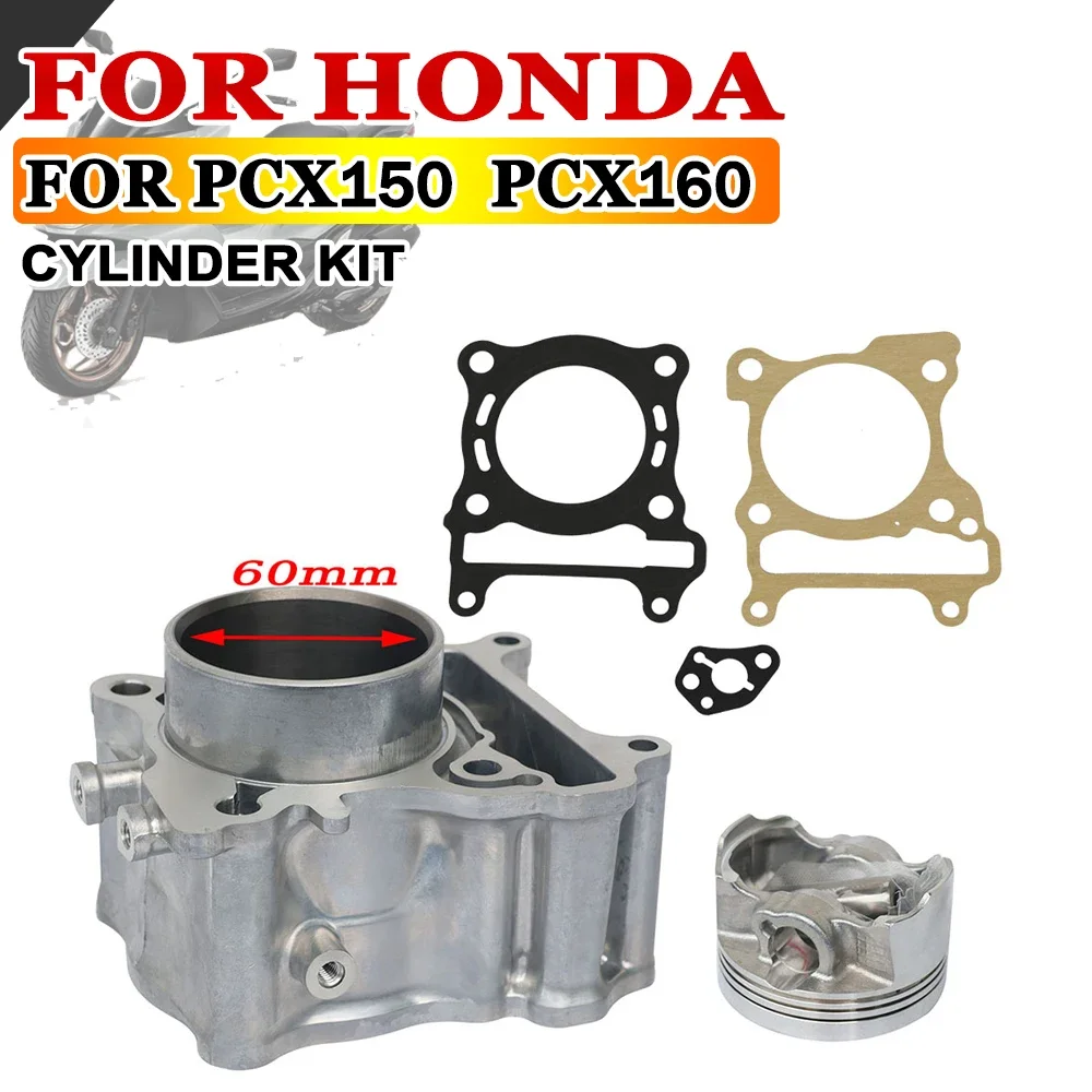 

Scooter 60mm Cylinder Kit Block Gasket Piston Set Ring FOR HONDA PCX 160 PCX160 ABS PCX150 PCX 150 2021 2022 Motorcycle Parts