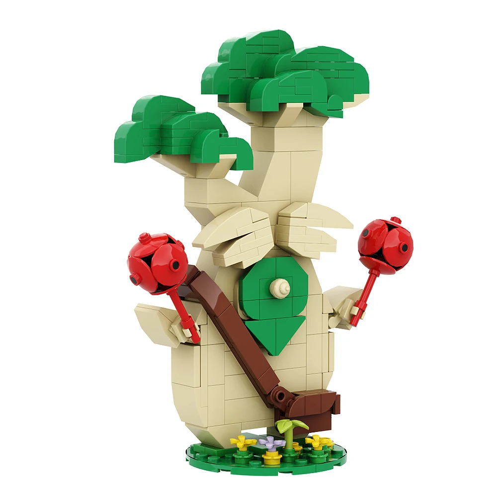 Gobricks Moc Zeldaed Yahaha Korok Building Blocks Set Ruins Guardian Keglo Seeds Game Action Figures Bricks Model Children Toys