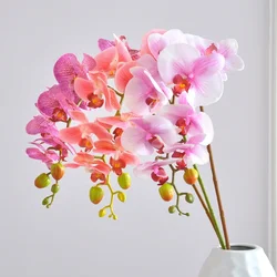 88CM Phalaenopsis Artificial Flower Home Living Room Decoration Wedding Ornament Orchid Flower Arrangement Moisturizing