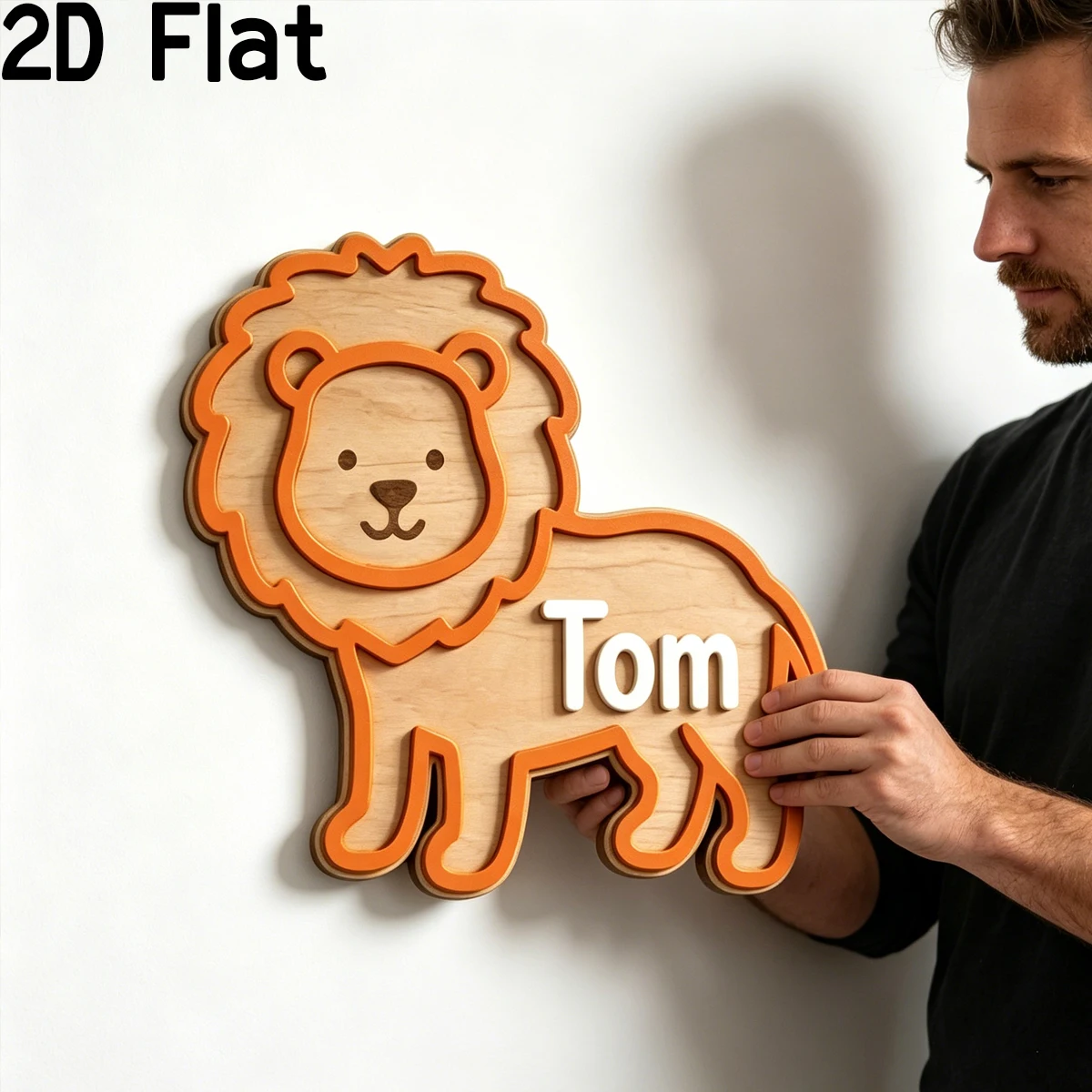 Plaque nominative en bois pers - Home Decor Diy avis et prix