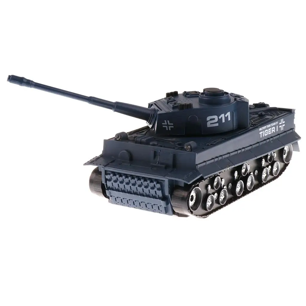 Scale German Tiger Battle Tank Vehicle Model Toy - Navy Blue