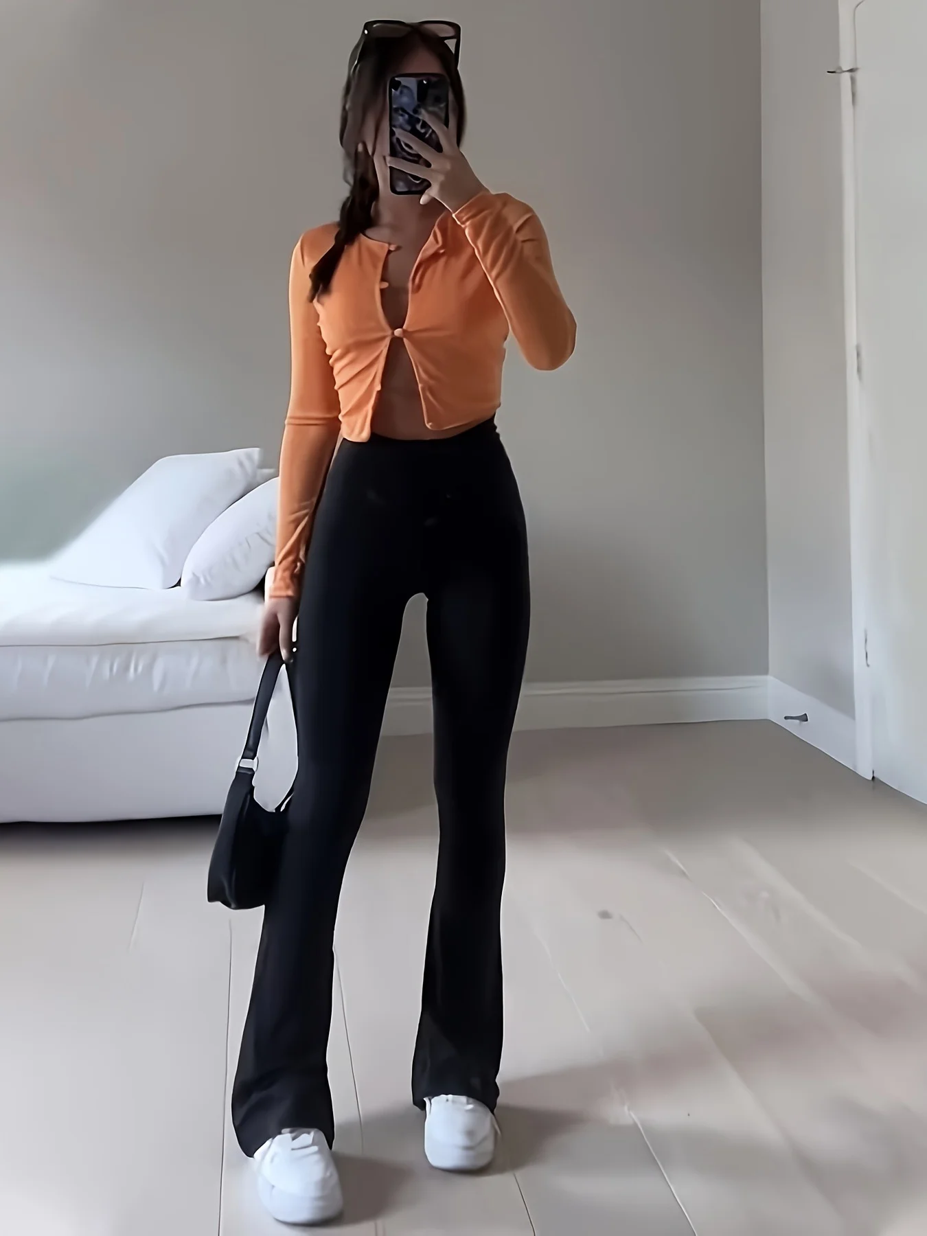 Women's High Waist Legging Tummy Control Bootcut Workout High Waist Bell Bottom Pants 4-Way-Stretch Athleisure  Pants view 3