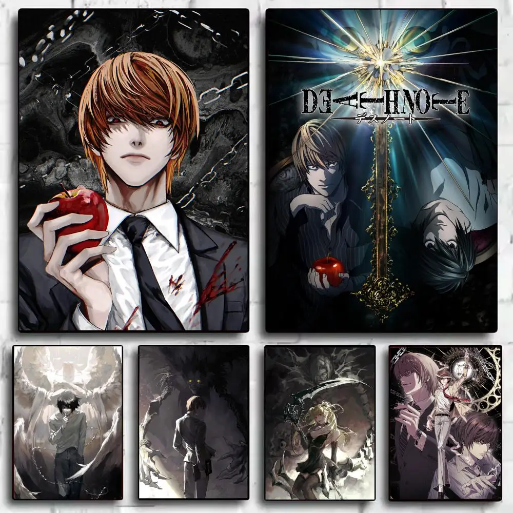 

Cartoon D-DEATH NOTES Poster Home Living Bed Room Bar Hallway Sticky Wall Art Printing Waterproof Aesthetic Decor