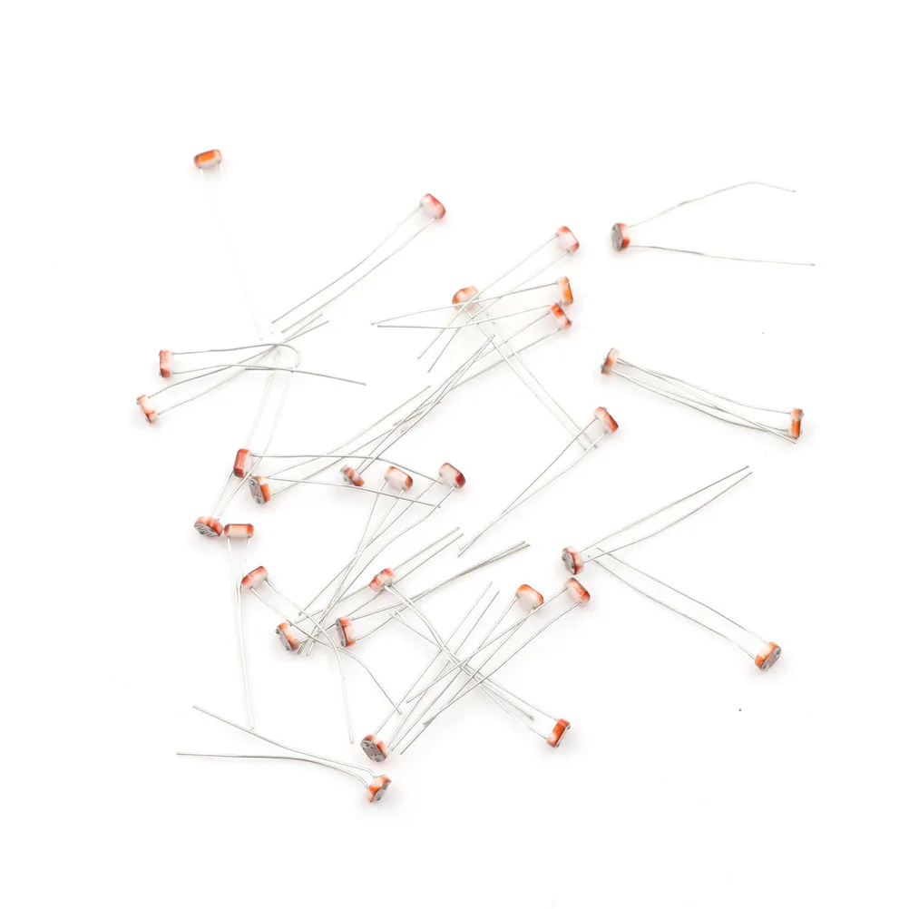 30PCS Photoresistor GL5516 LDR CDS 5mm Light-Dependent Resistor Sensor Arduino