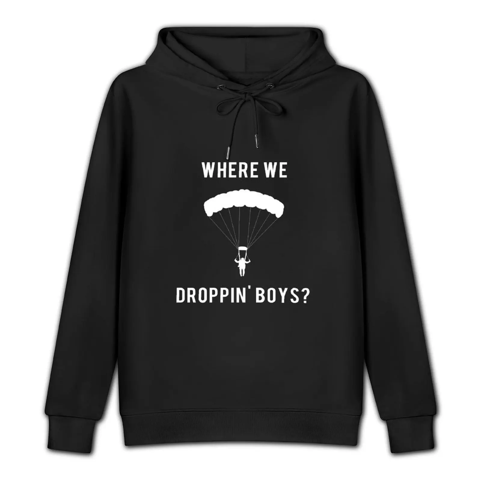 WHERE WE DROPPIN' BOYS WARZONE Pullover Hoodie men's winter sweater graphic t shirts men anime clothes oversized hoodie