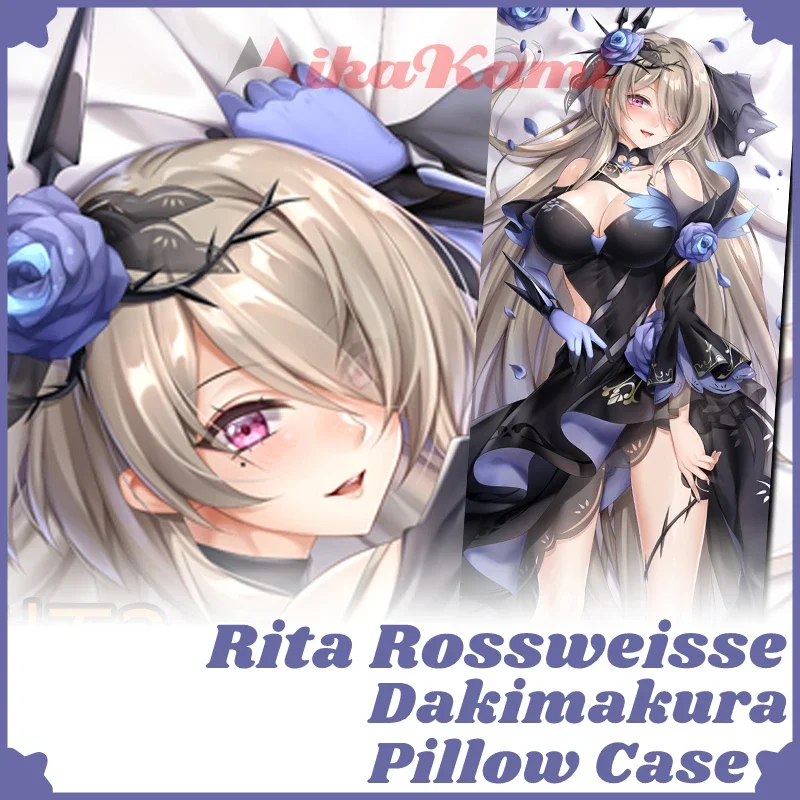 Rita Rossweisse Dakimakura Honkai Impact Pillowcase Hugging Full Body Sexy Cushion Cover Pillow Case Home Bedding Decor Otaku