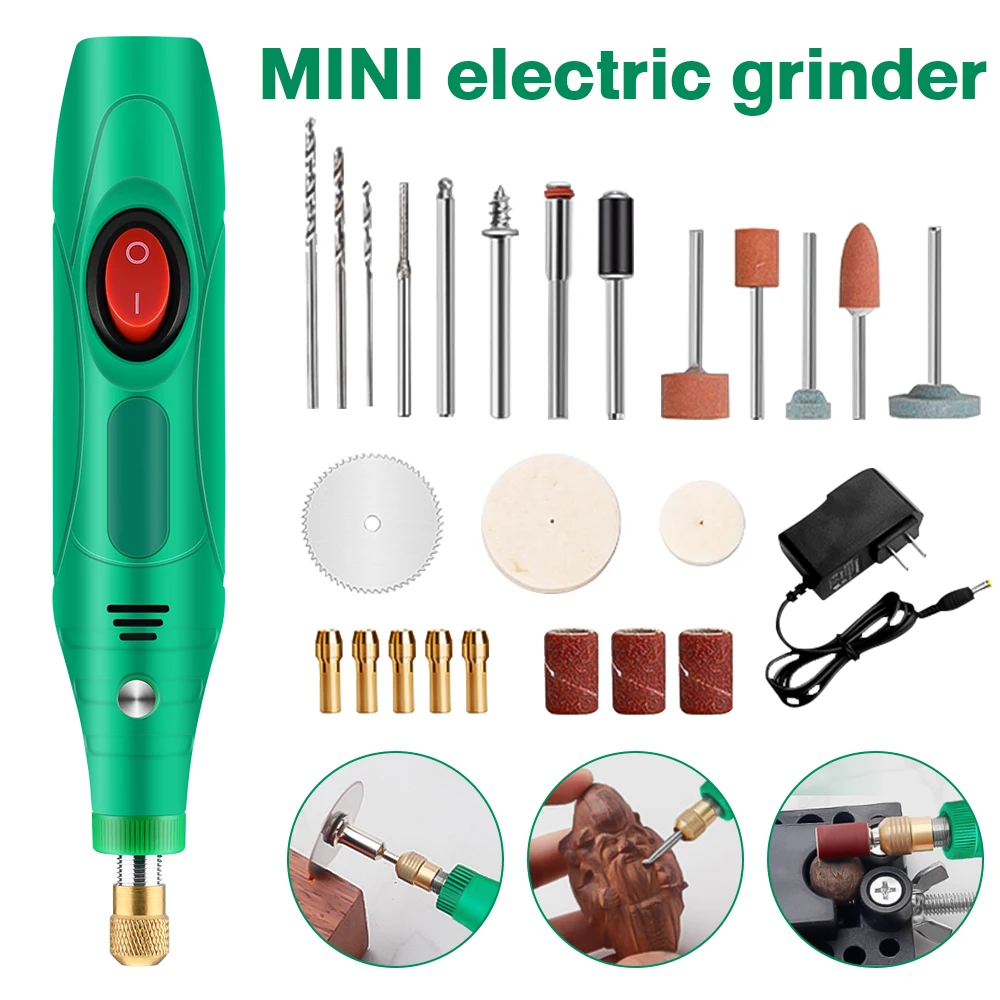 New Electric Drill Grinder Engraver Pen Grinder Mini 6 Gear Grinding Machine Power Tool Accessories