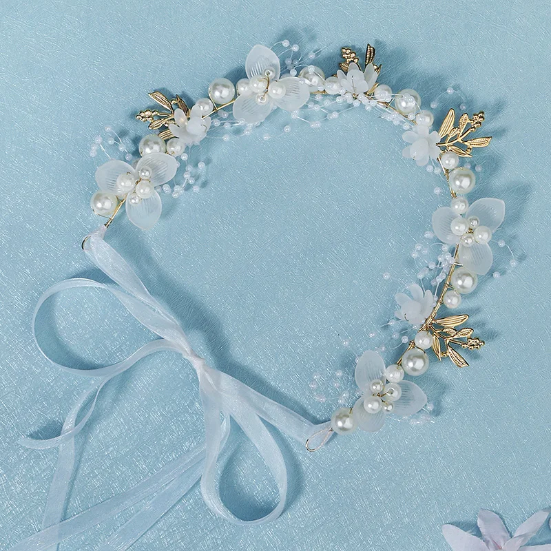 Fashion Princess Handmade Flower Wreath Hairband Bridal Wedding Jane Headband Flower Girl Beautiful Headdress Gift