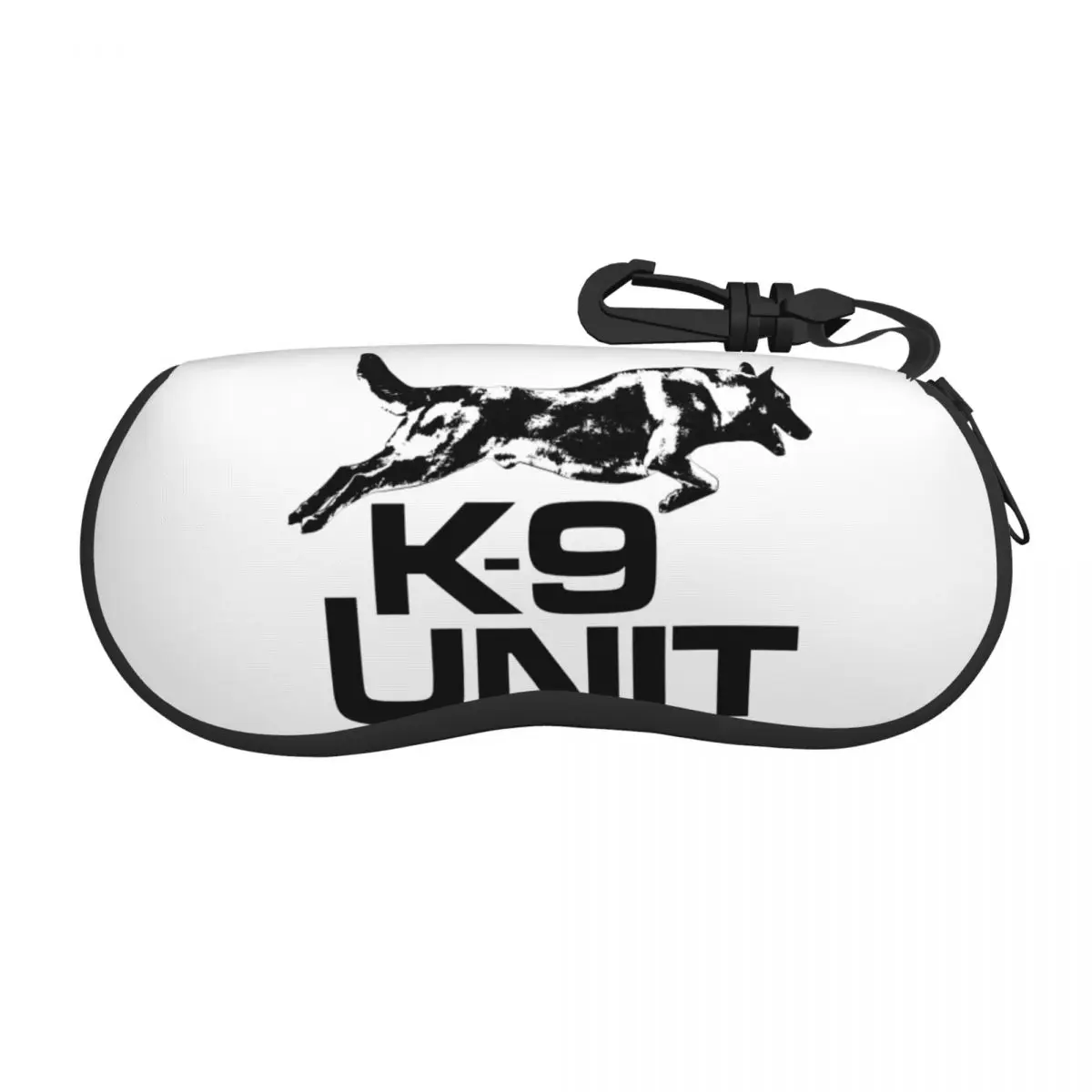 Custom K9 Unit Malinois Glasses Case Cool Belgian Shepherd Dog Shell Eyeglasses Case Sunglasses Box