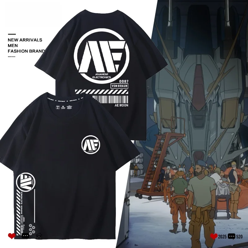 

Мужская футболка MECHAZARD ANAHEIM AE с логотипом, свободного кроя, из высококачественного хлопка, с круглым вырезом и принтом.