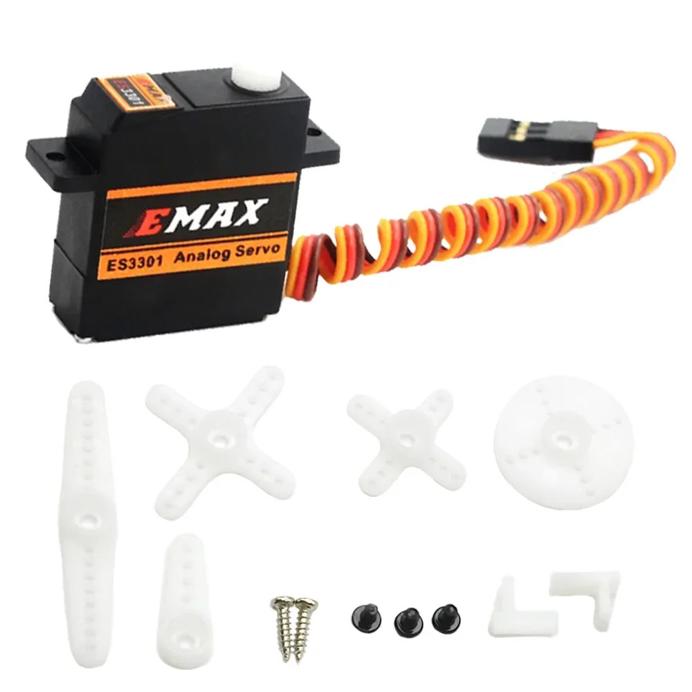 A New Emax ES3301 Analog Mini Servo 10.6g Plastic Gear For RC Airplane