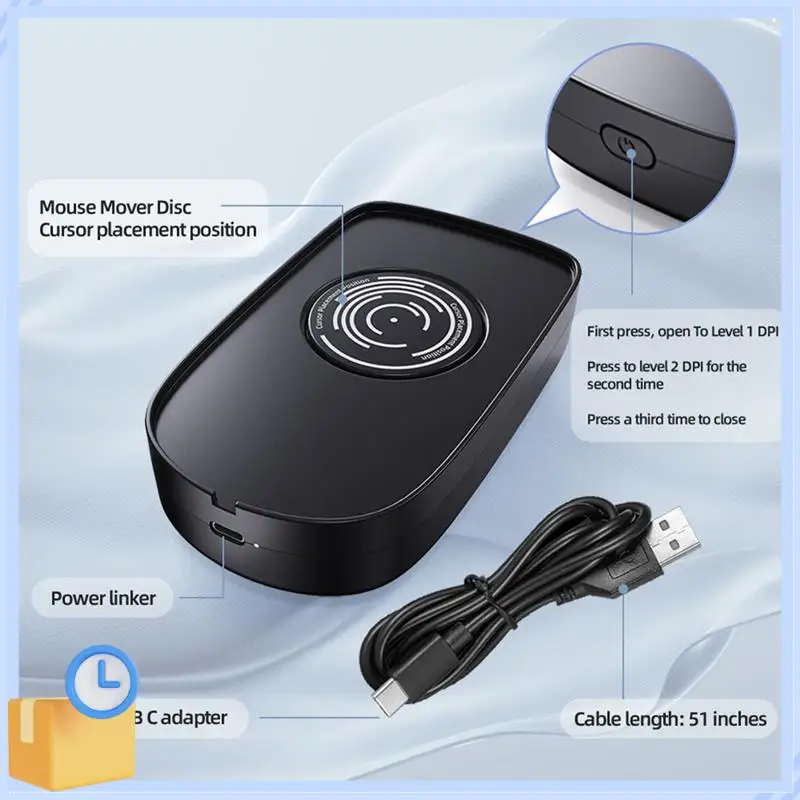 

Popular Mover Mouse Mouse Movement Simulator Plastic Mover Mouse With ON/OFF Switch For Computer Awakening, Keeps PC Active