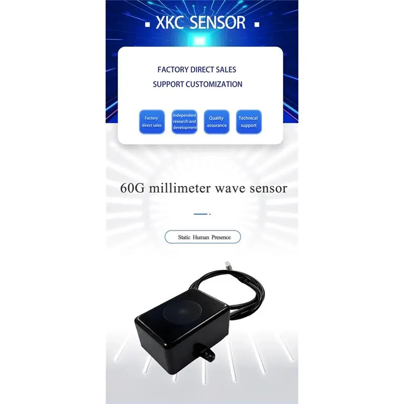A25P Super Human Sensitive Human Body Sensor 60Ghz Millimeter-Wave Static Detection Heartbeat Detector Human Presence Radar Swit