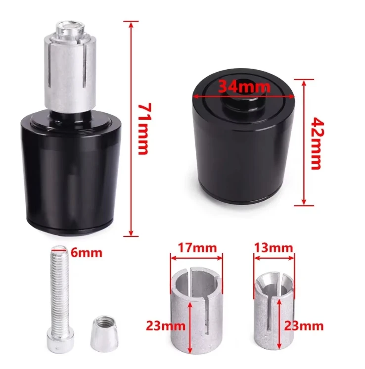 دراجة نارية CNC مقود المقود القبضات غطاء نهاية مقبض المقابس لهوندا CBR600RR 2003 2004 2005 2006 2007 2008 2009 2010 2011 #2