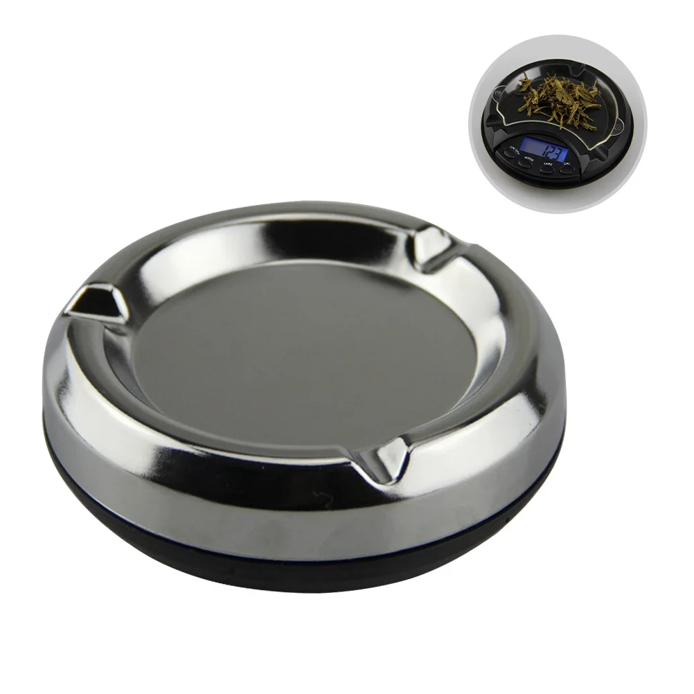 

Multi Function 500g Ashtray Shape Digital Jewelry Scale Mini Pocket Scale High Precision LED Backlight Gram Ounce Carat Grain