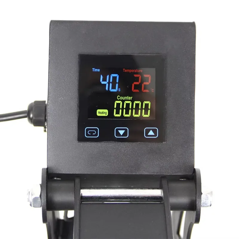 2026 38x38cm Upgraded Black Flat Heat Press Machine