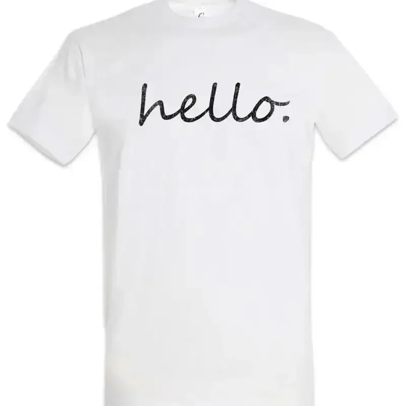 Hello Fun Geek Nerd Computer Scientist Social Interaction Introvert T Shirt