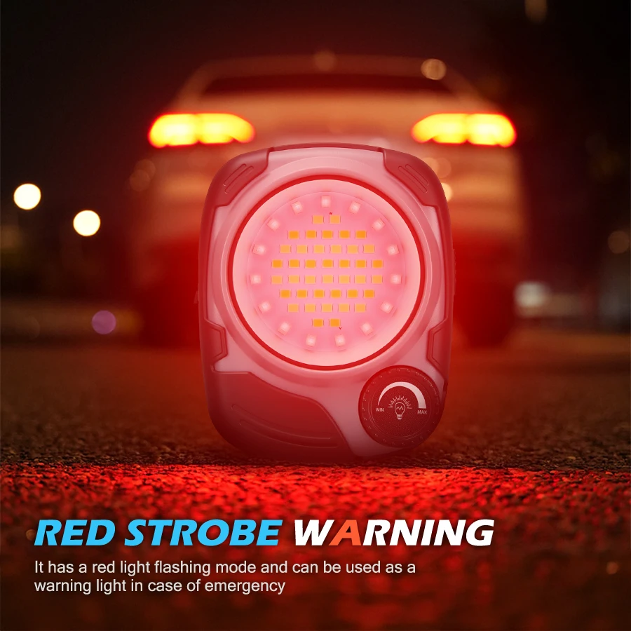 2000 MAH Super Bright EDC Keychain Flashlight Portable Rechargeable Mini Work Light Outdoor Camping Pocket Lamp with Magnet Hook