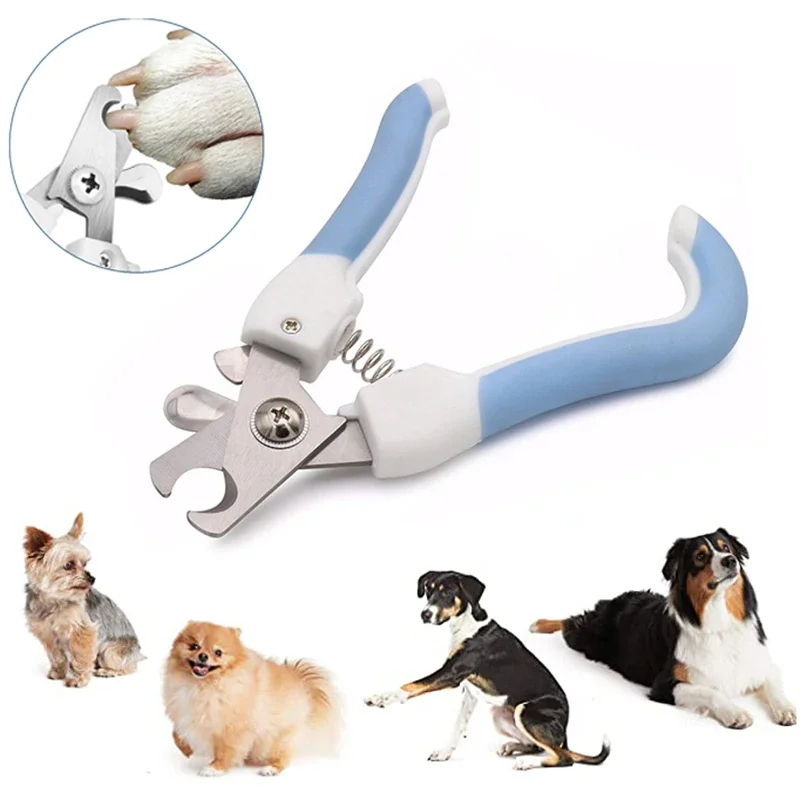 Professional Pet Cat Large Dog Nail Clipper Safety Cutter With Sickle Stainless Steel Grooming Scissors Teddy Claw Care Supplies