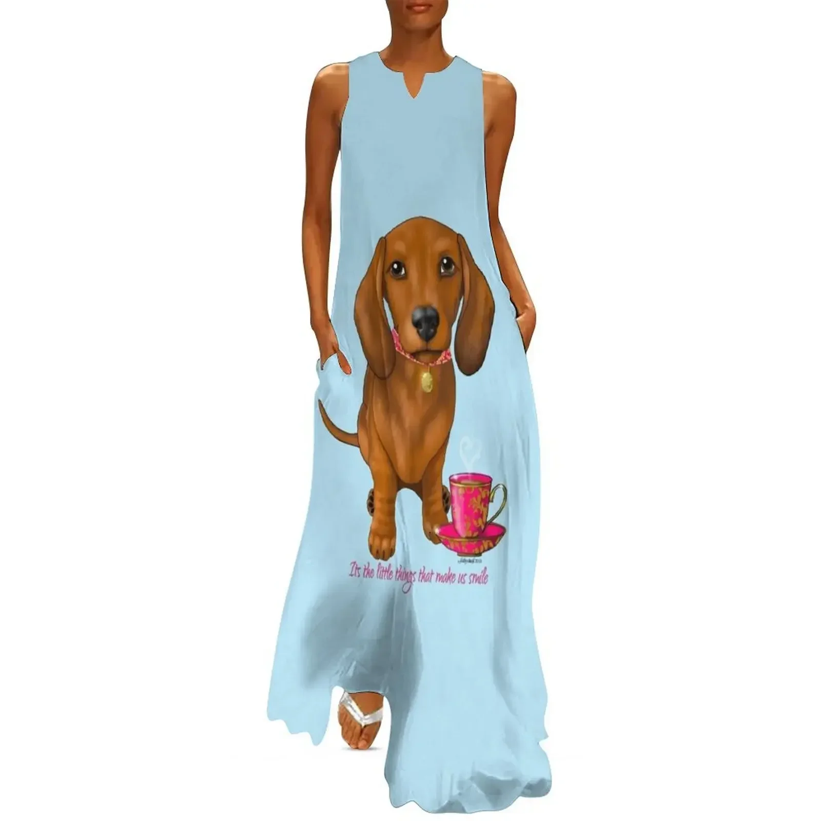 

Dachshund Its the little things that make us smile Long Dress summer women's dress 2025 evening dresses women Dress