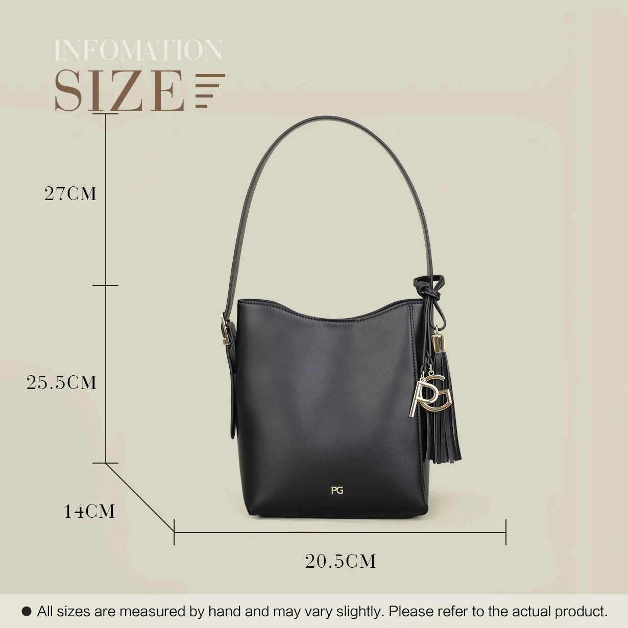 PG PATSY GARIS Leichte Nischen-Luxus-Schultertasche Neuestes Modedesign Hochwertige Minimalistische Elegante Strandtasche Ausverkauf – Detail 18