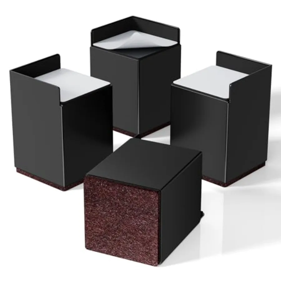 

Подставки для кроватей Ezprotekt, 4 дюйма, усиленные, для мебели: кроватей, диванов, стульев, столов, металлические опоры для подъема кроватей, подставки под кровать